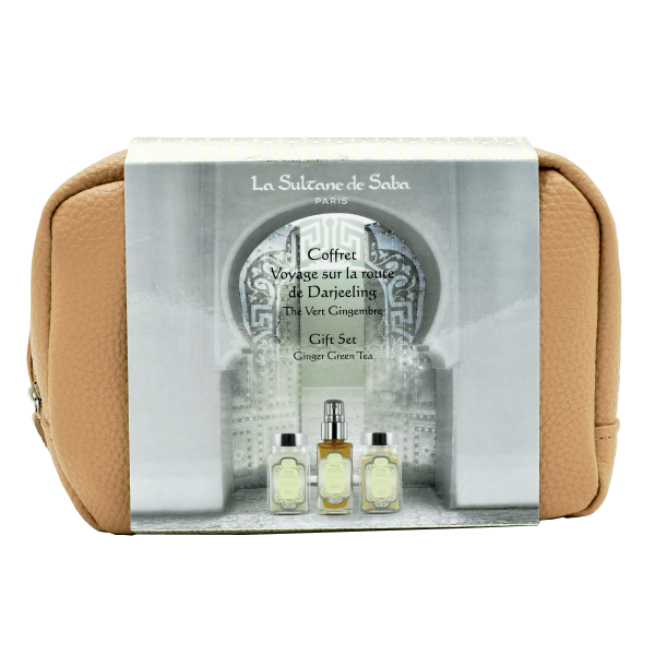 Darjeeling Green Tea Ginger Pouch Set - La Sultane De Saba