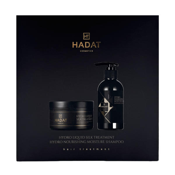 Hadat Gift Box Liquid Silk And Nourishing Moisture Shampoo - Hadat
