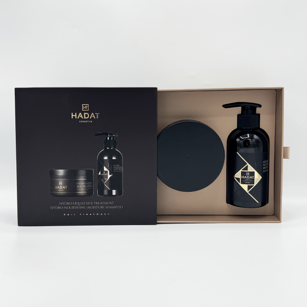 Hadat Gift Box Liquid Silk And Nourishing Moisture Shampoo - Hadat