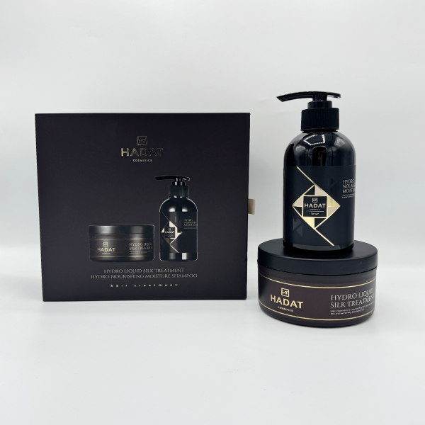 Hadat Gift Box Liquid Silk And Nourishing Moisture Shampoo - Hadat