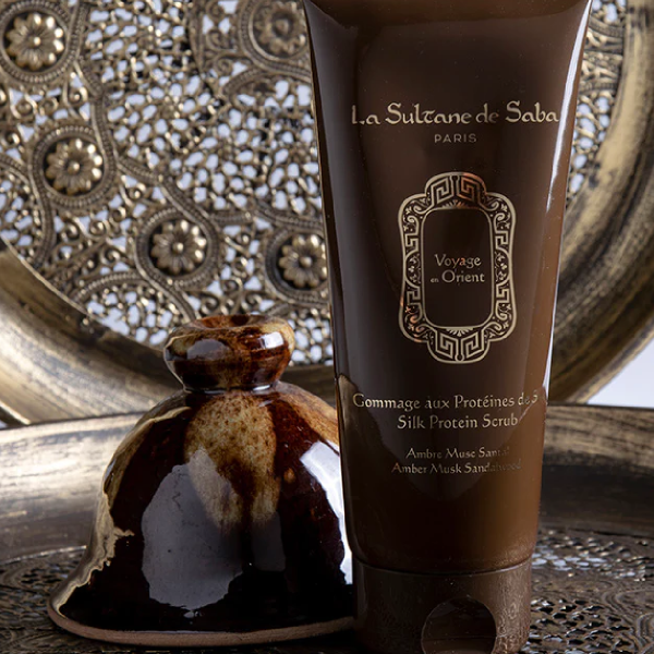 Orient Silk Protein Scrub Amber Musk Sandalwood - La Sultane De Saba