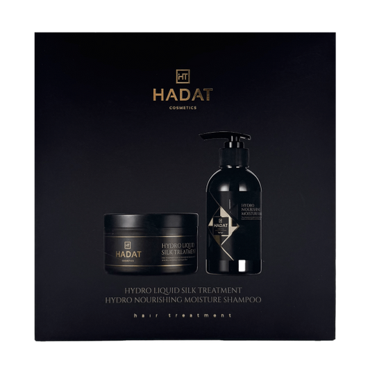 Hadat Gift Box Liquid Silk And Nourishing Moisture Shampoo - Hadat